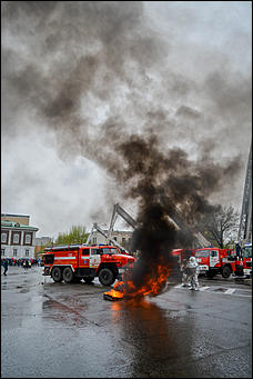 30 апреля 2017 Барнаул   Дым, огонь и медные трубы. Как в Барнауле отметили День пожарной охраны
