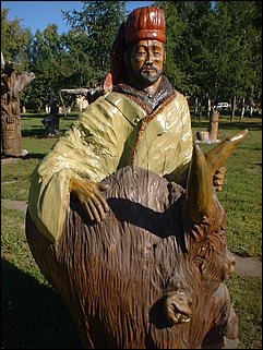 2 сентября 2006 г., Барнаул   Фестиваль деревяной скульптуры