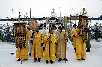 19 января 2006 г., Барнаул   Крещение на р.Обь 