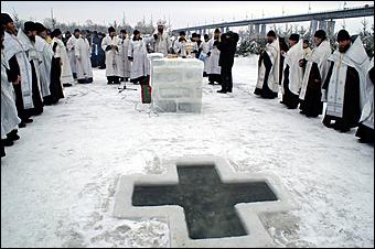 19 января 2006 г., Барнаул   Крещение на р.Обь 