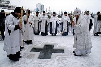 19 января 2006 г., Барнаул   Крещение на р.Обь 
