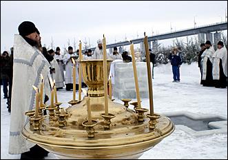 19 января 2006 г., Барнаул   Крещение на р.Обь 