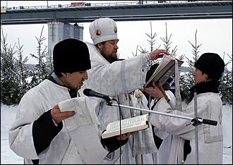 19 января 2006 г., Барнаул   Крещение на р.Обь 