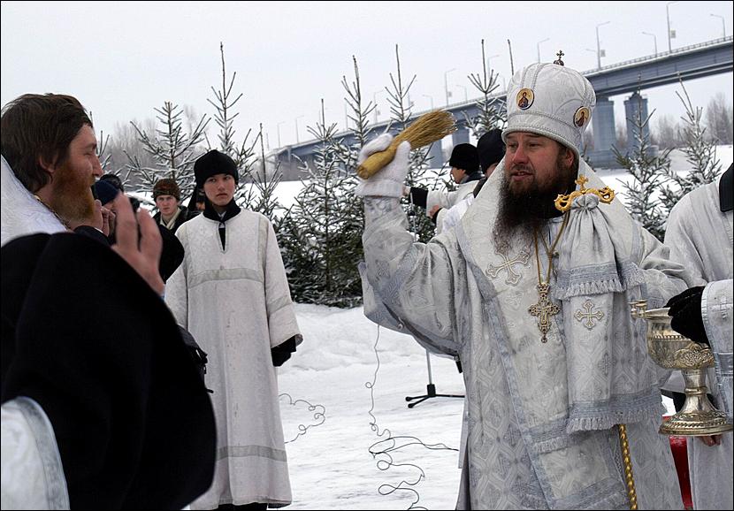 19 января 2006. Лечебно исправительное учреждение Барнаул крещение.