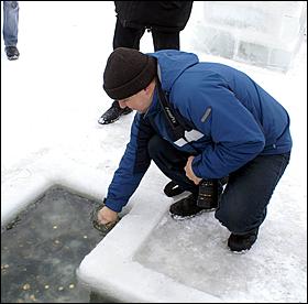 19 января 2006 г., Барнаул   Крещение на р.Обь 