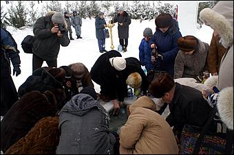 19 января 2006 г., Барнаул   Крещение на р.Обь 