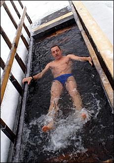 19 января 2006 г., Барнаул   Крещение на р.Обь 