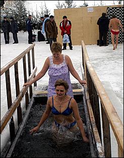 19 января 2006 г., Барнаул   Крещение на р.Обь 
