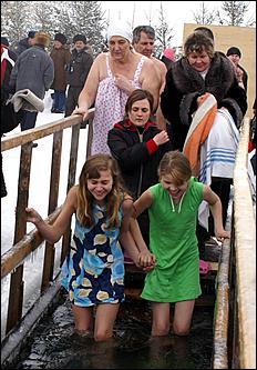 19 января 2006 г., Барнаул   Крещение на р.Обь 