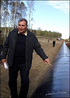 20 сентября 2006 г., Барнаул   Проверка работ по прокладке газопровода на участке Троицкое-Бийск