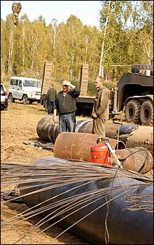 20 сентября 2006 г., Барнаул   Проверка работ по прокладке газопровода на участке Троицкое-Бийск