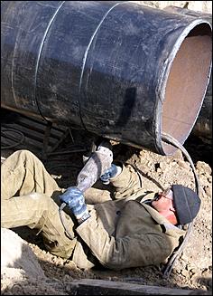 20 сентября 2006 г., Барнаул   Проверка работ по прокладке газопровода на участке Троицкое-Бийск