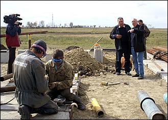 20 сентября 2006 г., Барнаул   Проверка работ по прокладке газопровода на участке Троицкое-Бийск