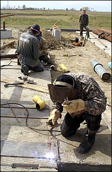 20 сентября 2006 г., Барнаул   Проверка работ по прокладке газопровода на участке Троицкое-Бийск