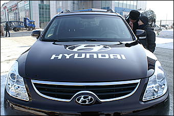 1 марта 2009 г, Барнаул, Автоцентр АНТ   Презентация двух новых марок Hyundai i30 и ix55