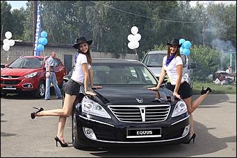 18 - 19 августа 2012 г., Барнаул   Автоцентр АНТ - официальный дилер Hyundai посетил конные бега на "Кубке губернатора 2012"
