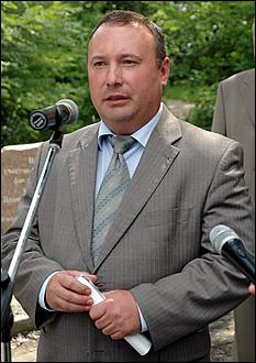 5 июля 2006 г., Барнаул   Освящение камня в фундамент Иоанно-Предтеченского храма 