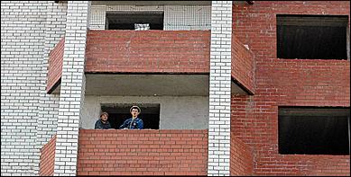 12 сентября 2006 г., Барнаул   Посещение В.Колгановым строящихся объектов социального назначения 