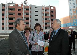 12 сентября 2006 г., Барнаул   Посещение В.Колгановым строящихся объектов социального назначения 