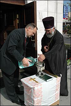 12 сентября 2006 г., Барнаул   Освящение часовни Святого Благоверного князя Александра Невского