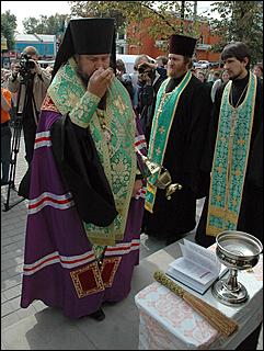 12 сентября 2006 г., Барнаул   Освящение часовни Святого Благоверного князя Александра Невского