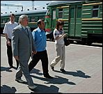 20 июня 2006 г. Барнаул   Посещение мэром барнаульских вокзалов
