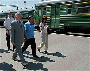 20 июня 2006 г. Барнаул   Посещение мэром барнаульских вокзалов