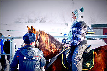 20 январь 2016 г., Барнаул © Амител. Мария Трубина Барнаульская конная полиция в действии