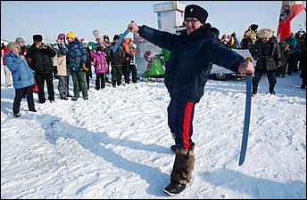 18 февраля, Новотырышкино   22 тысячи блинов и масленичный столб: как Масленица выгоняла зиму на Алтае