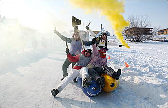 18 февраля, Новотырышкино   22 тысячи блинов и масленичный столб: как Масленица выгоняла зиму на Алтае