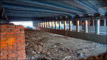 2 января 2015. Барнаул.  © Амител Вячеслав Мельников   Как проходит реконструкция двух мостов через Барнаулку? Фоторепортаж 