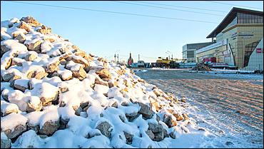 2 января 2015. Барнаул.  © Амител Вячеслав Мельников   Как проходит реконструкция двух мостов через Барнаулку? Фоторепортаж 