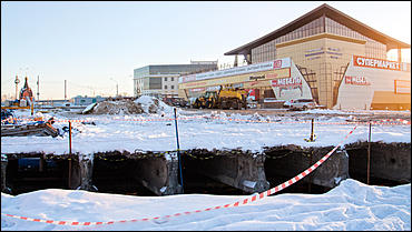 2 января 2015. Барнаул.  © Амител Вячеслав Мельников   Как проходит реконструкция двух мостов через Барнаулку? Фоторепортаж 