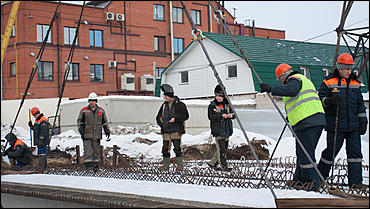2 января 2015. Барнаул.  © Амител Вячеслав Мельников   Как проходит реконструкция двух мостов через Барнаулку? Фоторепортаж 