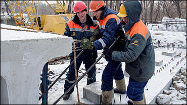 2 января 2015. Барнаул.  © Амител Вячеслав Мельников   Как проходит реконструкция двух мостов через Барнаулку? Фоторепортаж 