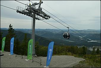 11 сентябрь 2019 г   Не хуже чем в Сочи. На курорте "Манжерок" открыли скоростную канатную дорогу