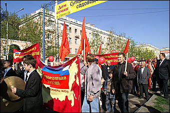 1 мая 2007 г., Барнаул   Первомайская демонстрация в Барнауле