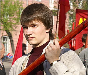 1 мая 2007 г., Барнаул   Первомайская демонстрация в Барнауле