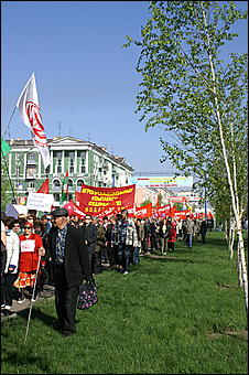 1 мая 2007 г., Барнаул   Первомайская демонстрация в Барнауле