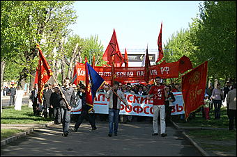 1 мая 2007 г., Барнаул   Первомайская демонстрация в Барнауле