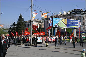 1 мая 2007 г., Барнаул   Первомайская демонстрация в Барнауле