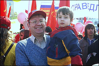 1 мая 2007 г., Барнаул   Первомайская демонстрация в Барнауле