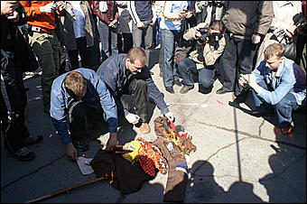 1 мая 2007 г., Барнаул   Первомайская демонстрация в Барнауле