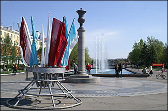 1 мая 2007 г., Барнаул   Первомайская демонстрация в Барнауле