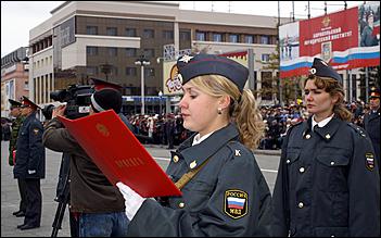 14 октября 2006 г., Барнаул   Присяга курсантов-первокурсников БЮИ