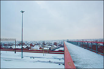 Снегопад в Барнауле    "Не выбирая места на ночлег, белыми стаями падает снег"