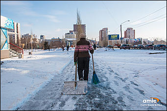 18 март 2016 г., Барнаул  © Амител Вячеслав Мельников   Весна и снег: Барнаул после снегопада   