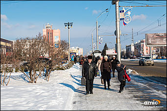 18 март 2016 г., Барнаул  © Амител Вячеслав Мельников   Весна и снег: Барнаул после снегопада   