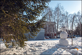 18 март 2016 г., Барнаул  © Амител Вячеслав Мельников   Весна и снег: Барнаул после снегопада   