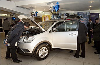 6 марта 2011 г., Барнаул   Презентация нового городского внедорожника  SsangYong New Actyon от Автоцентра СанРимо
